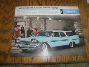 Plymouth Station Wagon - Vintage Print Ad  - Picture 1 of 1