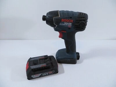 Bosch 25618 1/4" 18V Li-Ion Hex Cordless Impact Driver W/ Battery TESTED WORKING - Image 1 of 4
