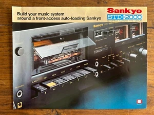 Brochure SANKYO STD 2000 Radio Cassette Recorder - Prospekt Music Vintage 1977 - Afbeelding 1 van 3