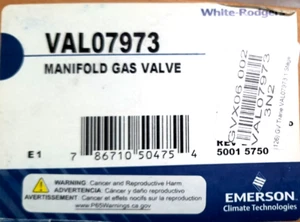 EMERSON WHITE RODGERS VAL07973 MANIFOLD GAS VALVE NIB - Picture 1 of 3