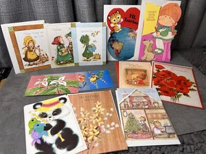 VTG Greeting Cards Valentines Birthday Christmas Postcards Lot American Greeting - Picture 1 of 12