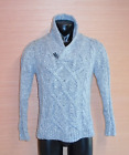 Trash Nouveau Men's Gray Pullover Long Sleeve Knit Sweater Size Small