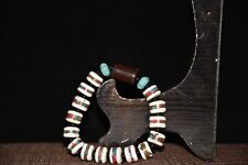 Shell inlaid red pine and green pine paired with agate gabala bracelet bracelet