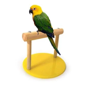 Bird Cage Stand Wooden Table Parrot Perch Shelf Training Stands Playstand Pla... - Picture 1 of 9