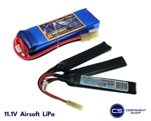 11.1V 800 to 2600mAh Airsoft LiPO Battery All Sizes + Custom Connector - Picture 1 of 19