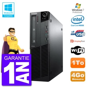 PC Lenovo ThinkCentre M82 SFF G640 RAM 4Go Festplatte 1To Dvd-Brenner Wifi W7 - Bild 1 von 1