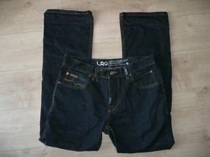 LR Geans Size 34 x 31 LRG Grass Roots Straight Fit Dark Wash Jeans  - Picture 1 of 4