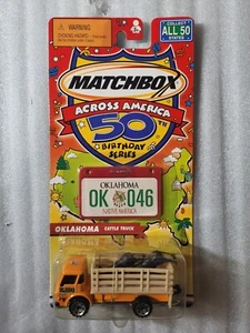 MATCHBOX 2001 Across America 50th Birthday Series Oklahoma OK 046 Cattle Truck - Picture 1 of 2