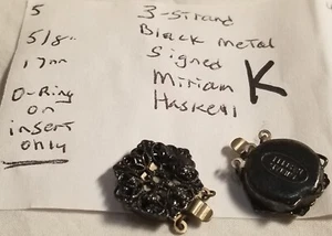Vtg Miriam Haskell 3 strand clasp Many Signed for Necklace Repair Design Lot 337 - Picture 1 of 45