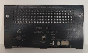 Pared trasera antigua pared trasera de radio RFT Super Onyx II 8E 156-I radio tubo radio cartón - Imagen 1 de 6