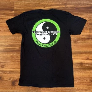 Mens Town And Country Surf Designs Pearl City T&C T Shirt Medium Surf Black - Picture 1 of 4