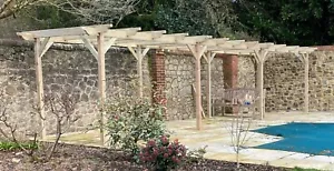 Wooden Garden Pergola Kit - Exclusive Range - 5 Designs - 42 Size Kits - Picture 1 of 30