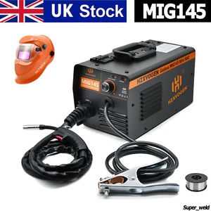 Mini Gasless MIG Welding Machine 140A 220V Portable MIG Welder & Helmet UK Plug - Picture 1 of 17