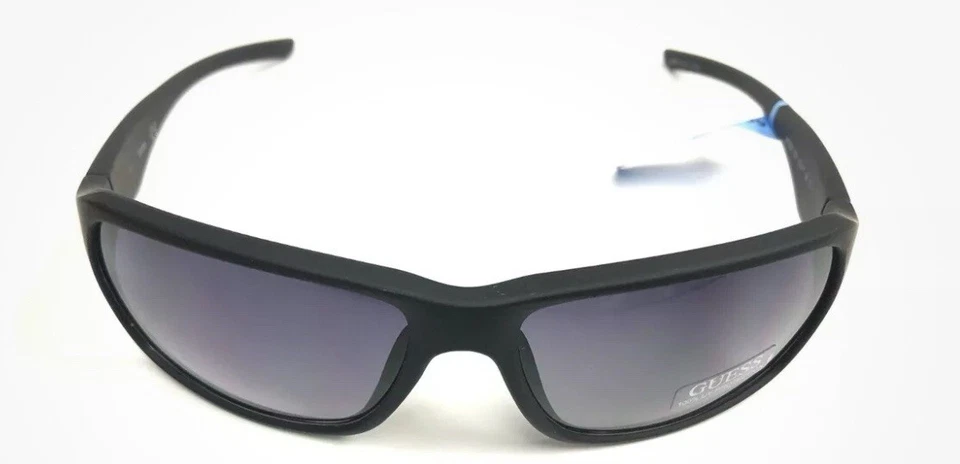 GUESS надежном солнцезащитные очки $75 черный/синий-серый объектив новый мужской  - Изображение 1 из 4