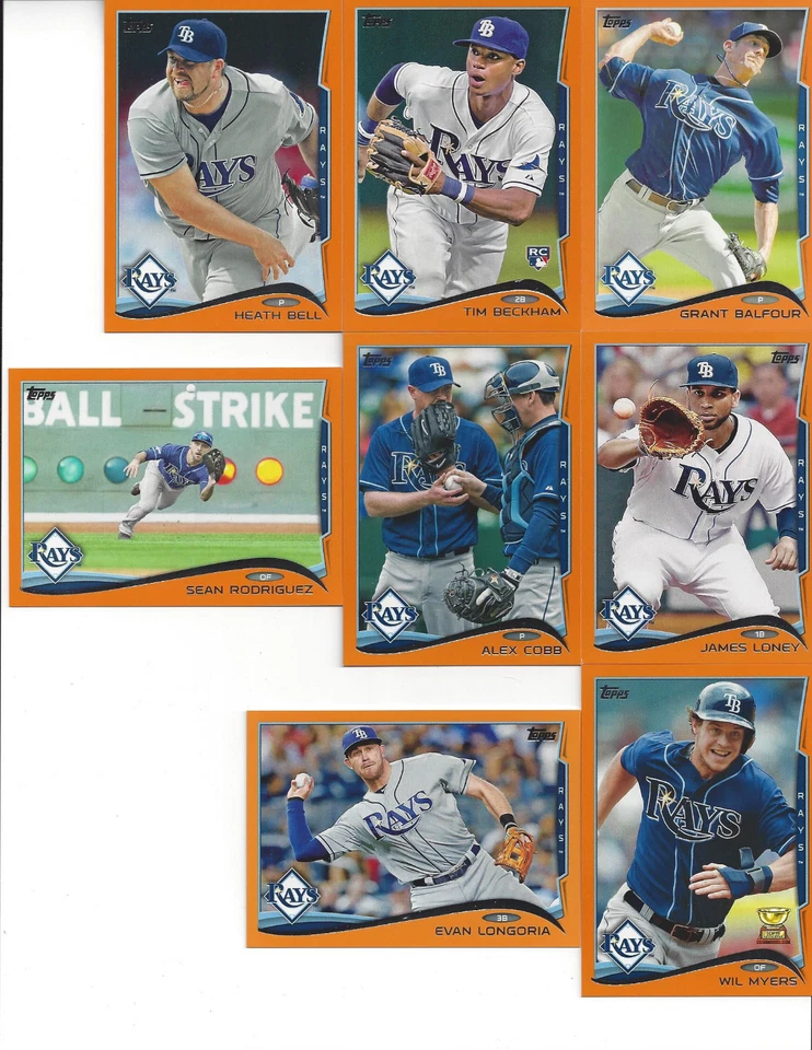 2014 Topps Factory Only Orange James Loney #043/199 Tampa Bay Rays #328 - Image 1 of 1