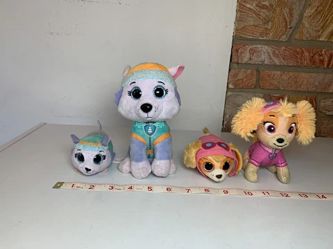 Paw Patrol Plush Lot Ty Everest Skye 4pc Lightly Used Spin Master Toys Cover
