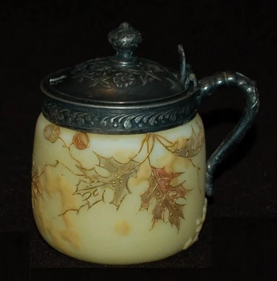 ANTIQUE Mt. Washington Jam Jar Crown Milano 1880's Made in USA RARE FIND! - Image 1 of 4