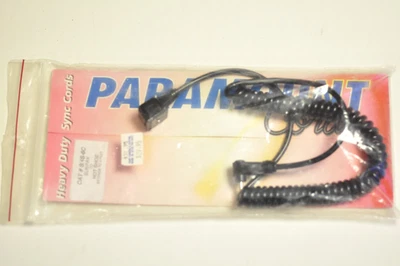 Paramount cat. S-IS-6C heavy duty Sunpak to Hot Shoe 5' coiled sync cord. Nos. - Image 1 of 4
