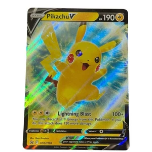Pikachu V SWSH198 SWSH: Sword & Shield Promo Cards Holo - Picture 1 of 2