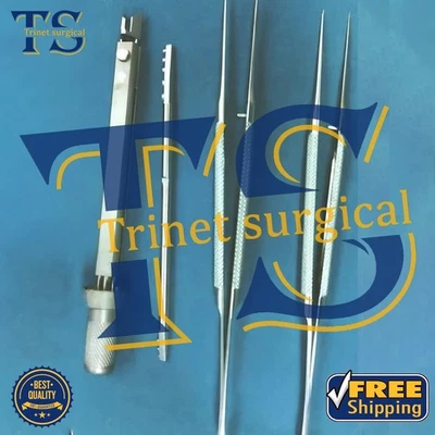 Acoplador Microvascular Anastomótico Reutilizable Conjunto de 4 Instrumentos Quirúrgicos Foto 1 de 2