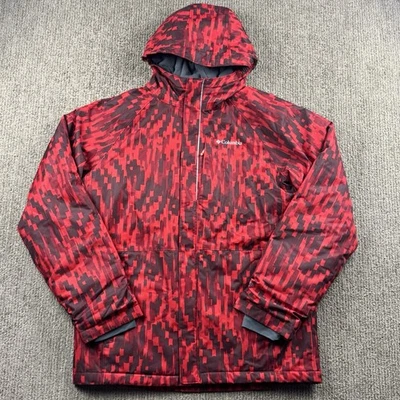 Columbia Youth XL Direct Summit Omni Tech Waterproof Winter Ski Jacket Red - Image 1 of 4