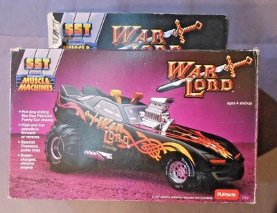 Vintage 1985 Playskool SST WarLord Battery Operated Muscle Funny Car & Box - Image 1 of 4