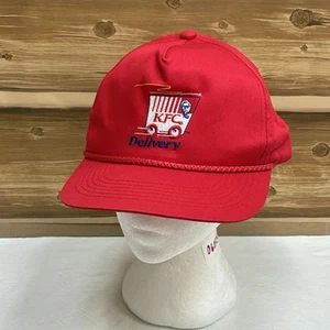 Gorra KFC Entrega Empleado Gorra Snap Back Rojo Logo Ropa de Trabajo Informal Ajustable Para Hombres - Imagen 1 de 10