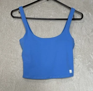 Vuori Damen Daily Crop Top integrierter BH Baltischblau Gr. XS - Bild 1 von 11