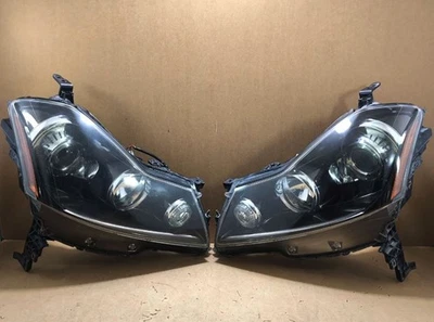 NISSAN FUGA M35 M45 GENUINE Head Lamp Y50 GT XENON Infiniti BLACK HID Headlights - Image 1 of 4