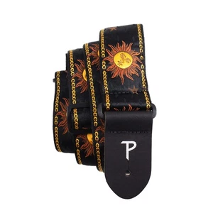 Correas para guitarra Perri’s Leathers Jacquard, 39" a 58", amarillos soles sobre negro, anuncio... - Imagen 1 de 7