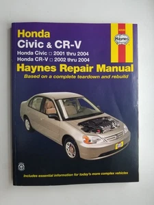Manuel de réparation hayon Honda Civic et Honda CR-V - 2001 à 2004 (42026) - NEUF - Photo 1/1