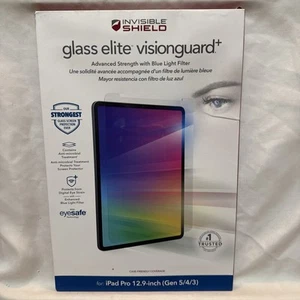 ZAGG InvisibleShield Glass Elite VisionGuard Apple iPad Pro 12.9" (3rd-5th Gen) - Picture 1 of 2