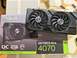 ASUS NVIDIA GeForce RTX 4070 Dual Dual Fan 12GB GDDR6X PCIe 4.0 - Picture 1 of 5