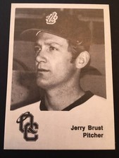 JERRY BRUST--1976 TCMA Quad City Angels-- MIAMI UNIV/ BABYLON, NY