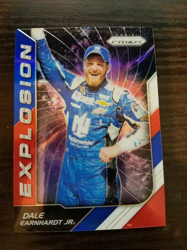 2018 Panini Prizm NASCAR Prizms Red White and Blue #83 Dale Earnhardt Jr EXP - Image 1 of 1