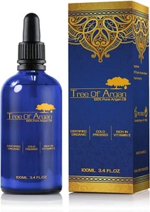 Aceite de argán 100 % prensado en frío puro certificado orgánico aceite de argán marroquí 100 ml - Imagen 1 de 7
