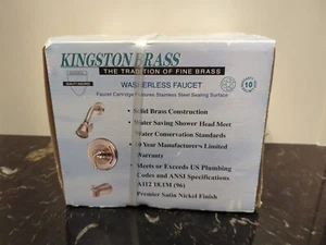 Paquete de molduras de bañera y ducha Kingston Latón KB63 Magellan - Acabado de níquel satinado - Imagen 1 de 4