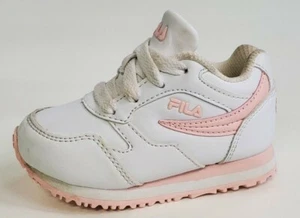 Toddler Size 7.5 Fila White and Pink Lace Up Shoes 7CM00533-155 - Picture 1 of 10