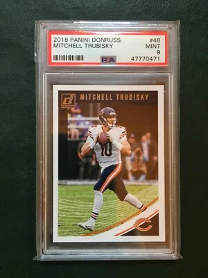 2018 PANINI DONRUSS MITCHELL TRUBISKY #46 PSA 9 - Image 1 of 2