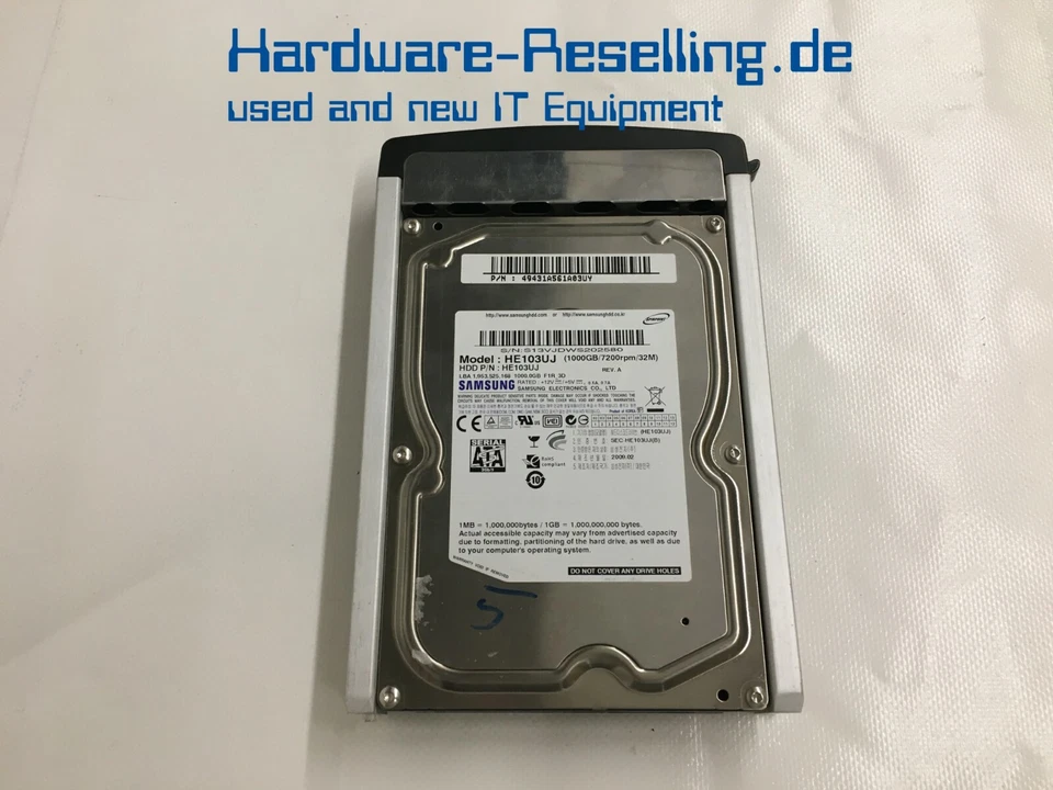 Samsung SATA 1TB 32MB 3,5" HDD HE103UJ 49431A561A03UY - Imagen 1 de 1