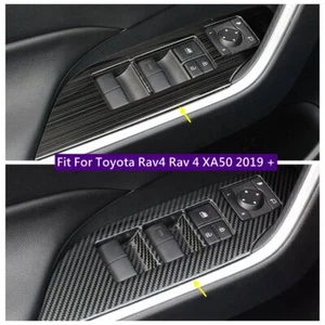 Cubierta de botón de elevación de ventana reposabrazos de puerta para Toyota Rav4 Rav 4 XA50 2019-2024 - Imagen 1 de 15