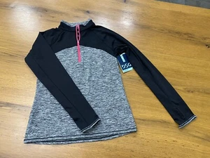 DSG Girls Cold Weather Compression 1/4 Zip NWT! Black/Heathered L (14) - Picture 1 of 11
