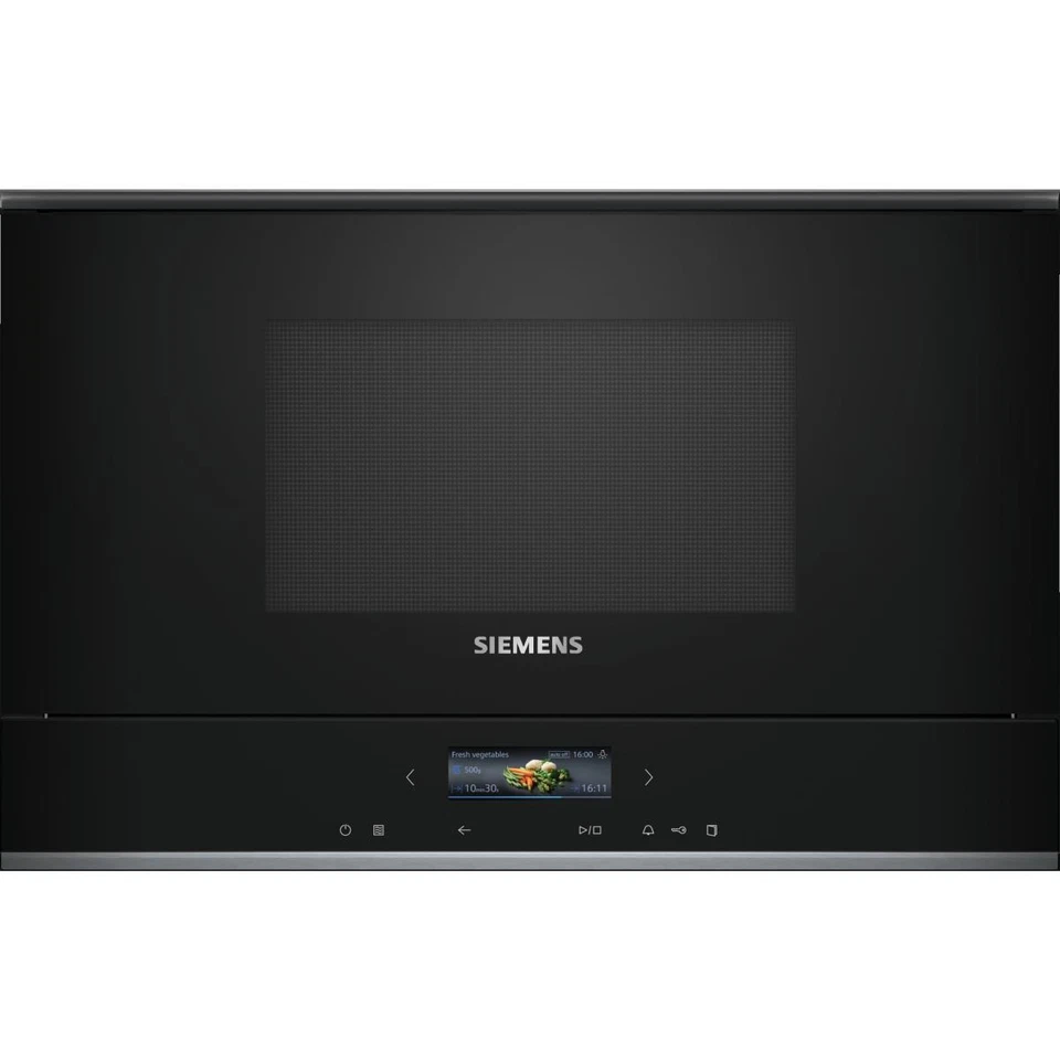 Siemens Einbaumikrowelle 21l 900w schwarz