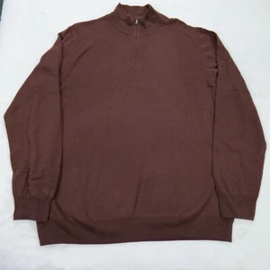 Christian Lacroix 1/4 Zip Merino Wool Long Sleeve Pullover Sweater Men Size 2XL - Picture 1 of 12