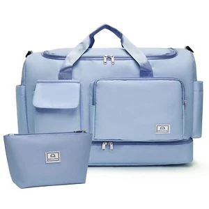 Weekender Bag for Women with Shoe Compartment Gym Tote Bag Waterproof Travel ... - Picture 1 of 7