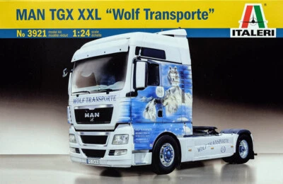 MAN TGX XXL Wolf Transporte Truck LKW 1:24 Model Kit Bausatz Italeri 3921 - Bild 1 von 2