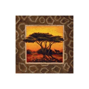 Stampa su Tela su Carta Poster o Quadro Madou Savannah Sunset IV - Picture 1 of 2