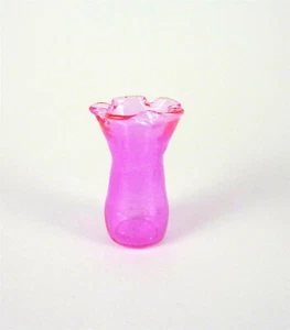 Puppenhaus Miniatur gekräuselte rosa Vase, HB045 - Bild 1 von 1