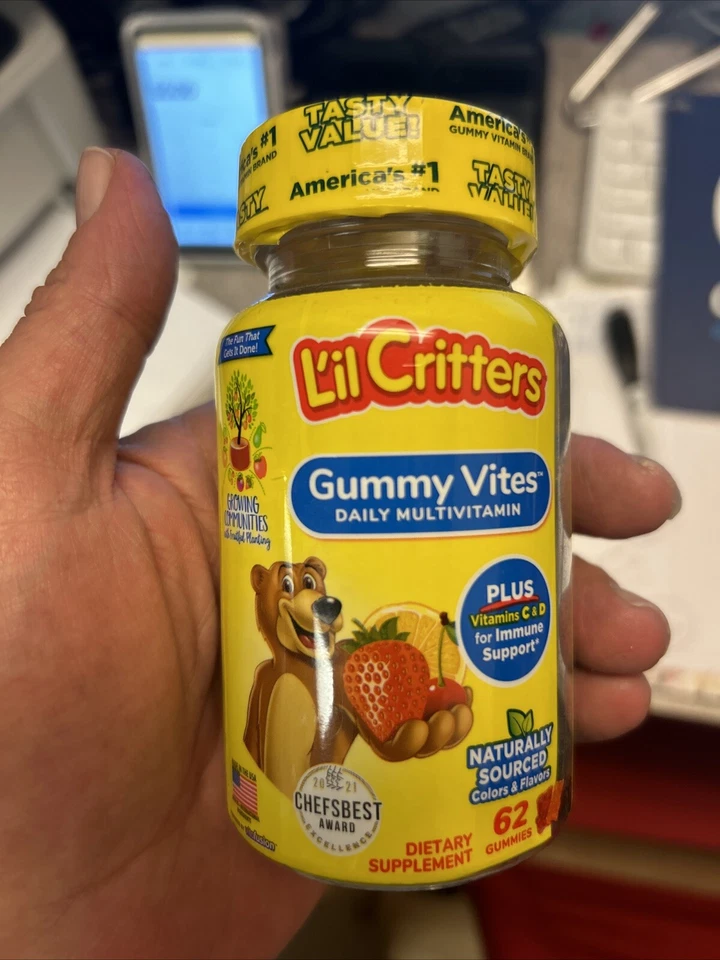 Gomitas multivitamínicas completas para niños Lil Critters Gummy Vites 70 quilates ENVÍO EL MISMO DÍA Foto 1 de 1