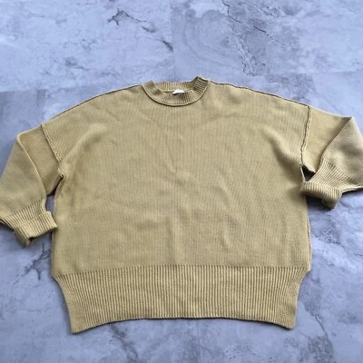 By Together Mustard Yellow Oversized Tight Knit Sweater Size Small Anthropologie - Image 1 of 4